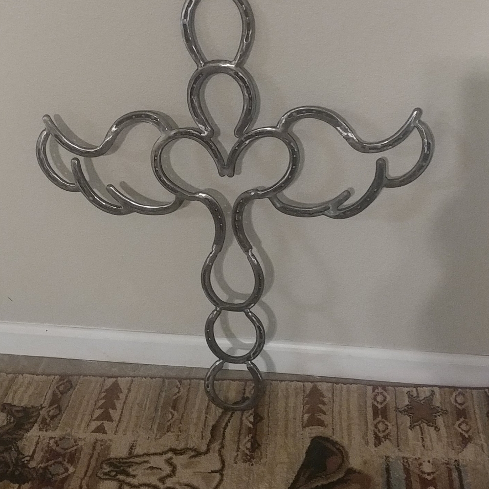 Rustic horseshoe Angel CrossNOT FOR SALE